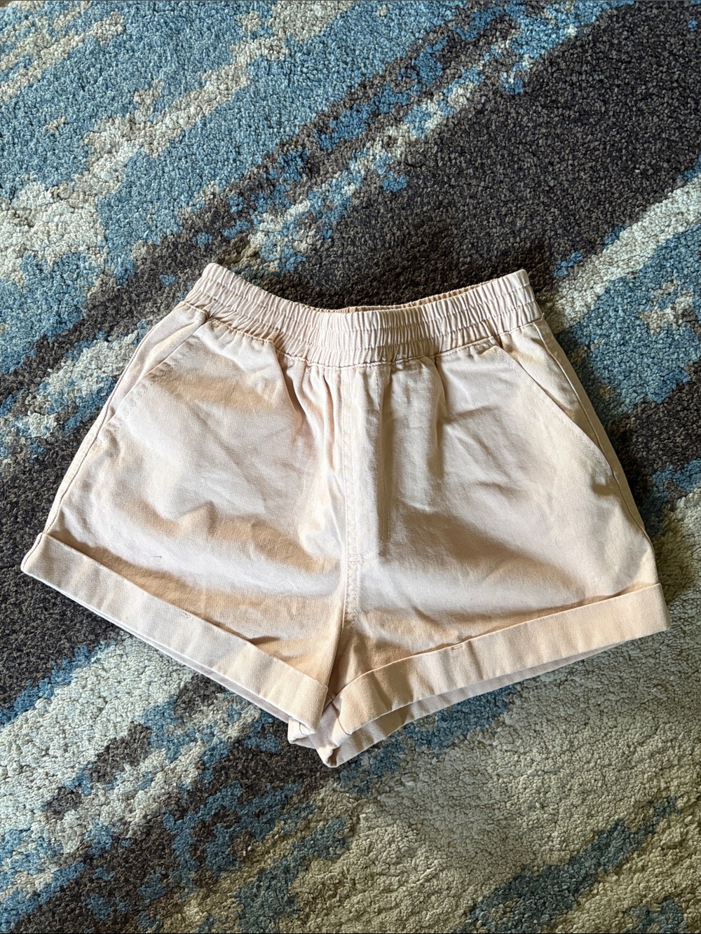 Forever 21 Light Blush Pink High-Waist Pull-On Shorts